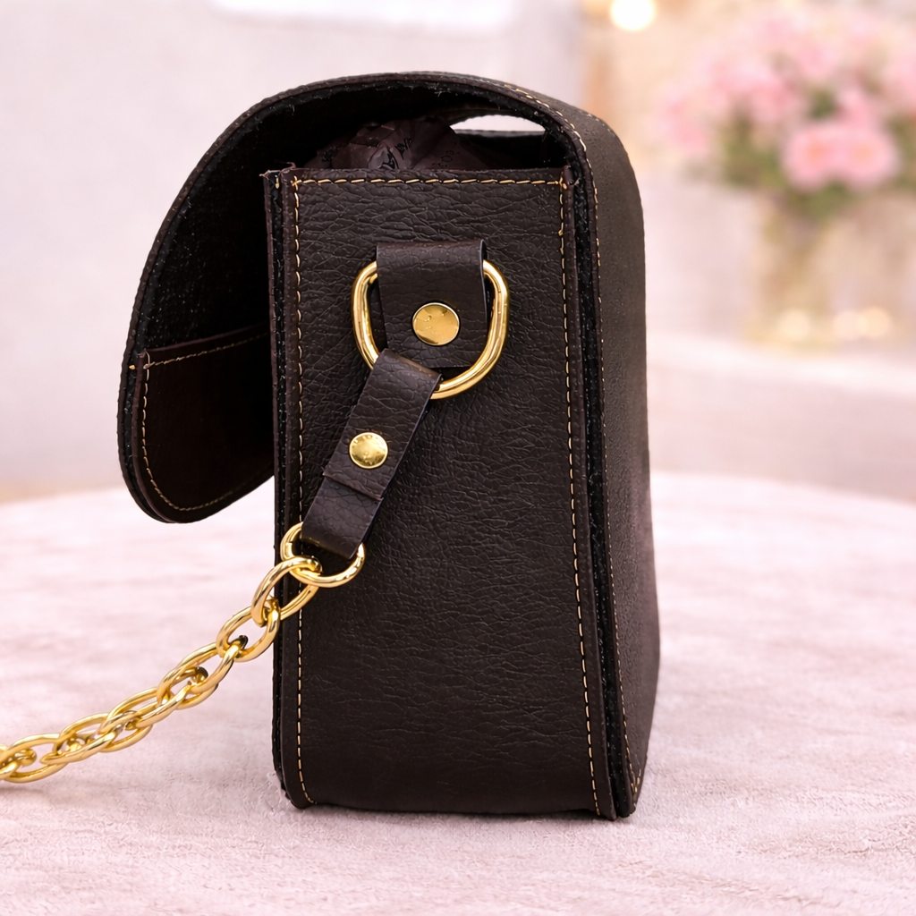 Customized Name Sling Bag for Women with Chain Strap & Charm
