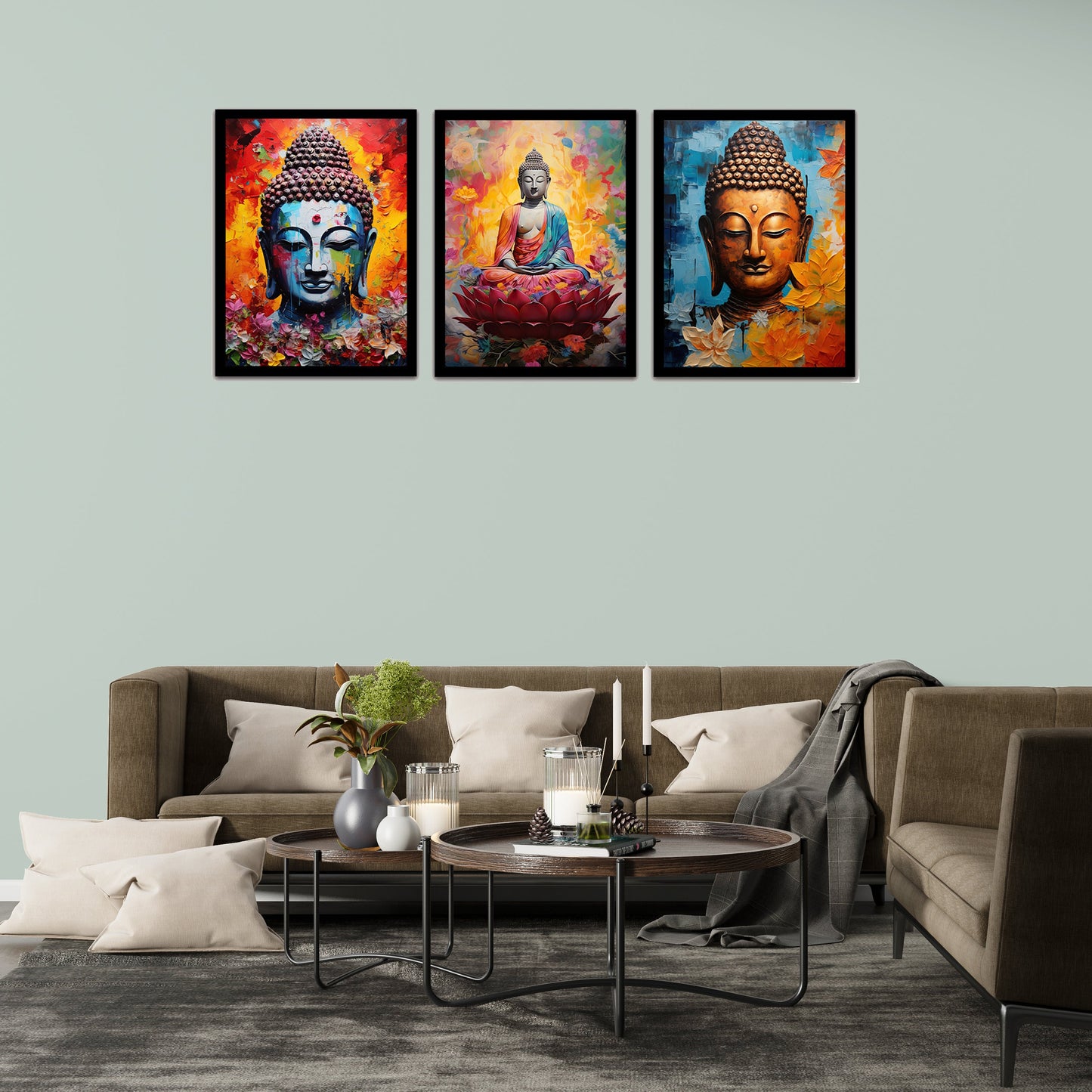 Serene Meditative Lord Buddha Frames & Wall Artwork