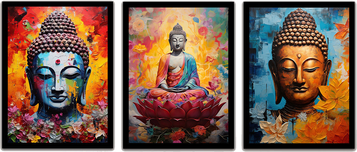 Serene Meditative Lord Buddha Frames & Wall Artwork