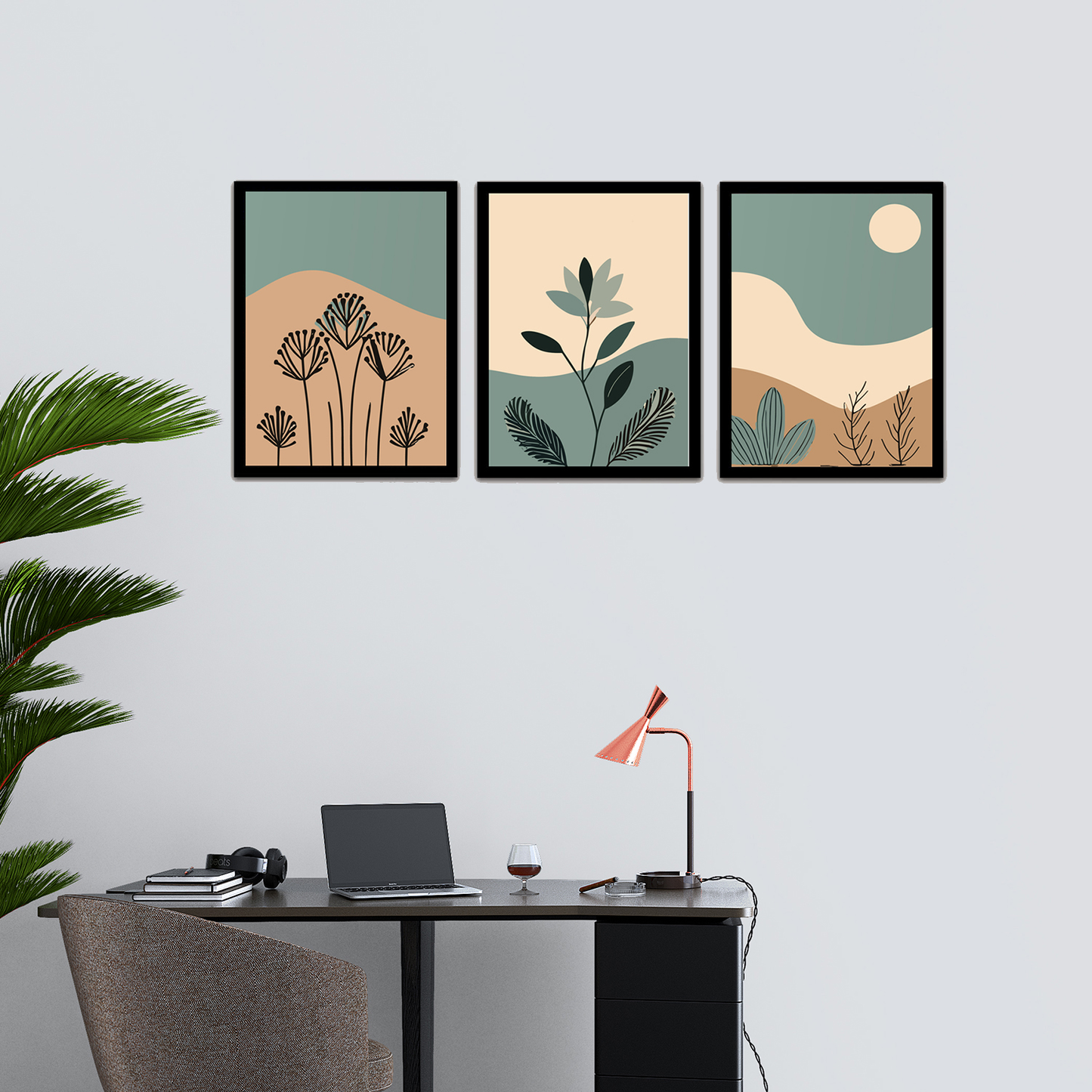 Handcrafted Floral Boho Art Photo Frame & Wall Décor