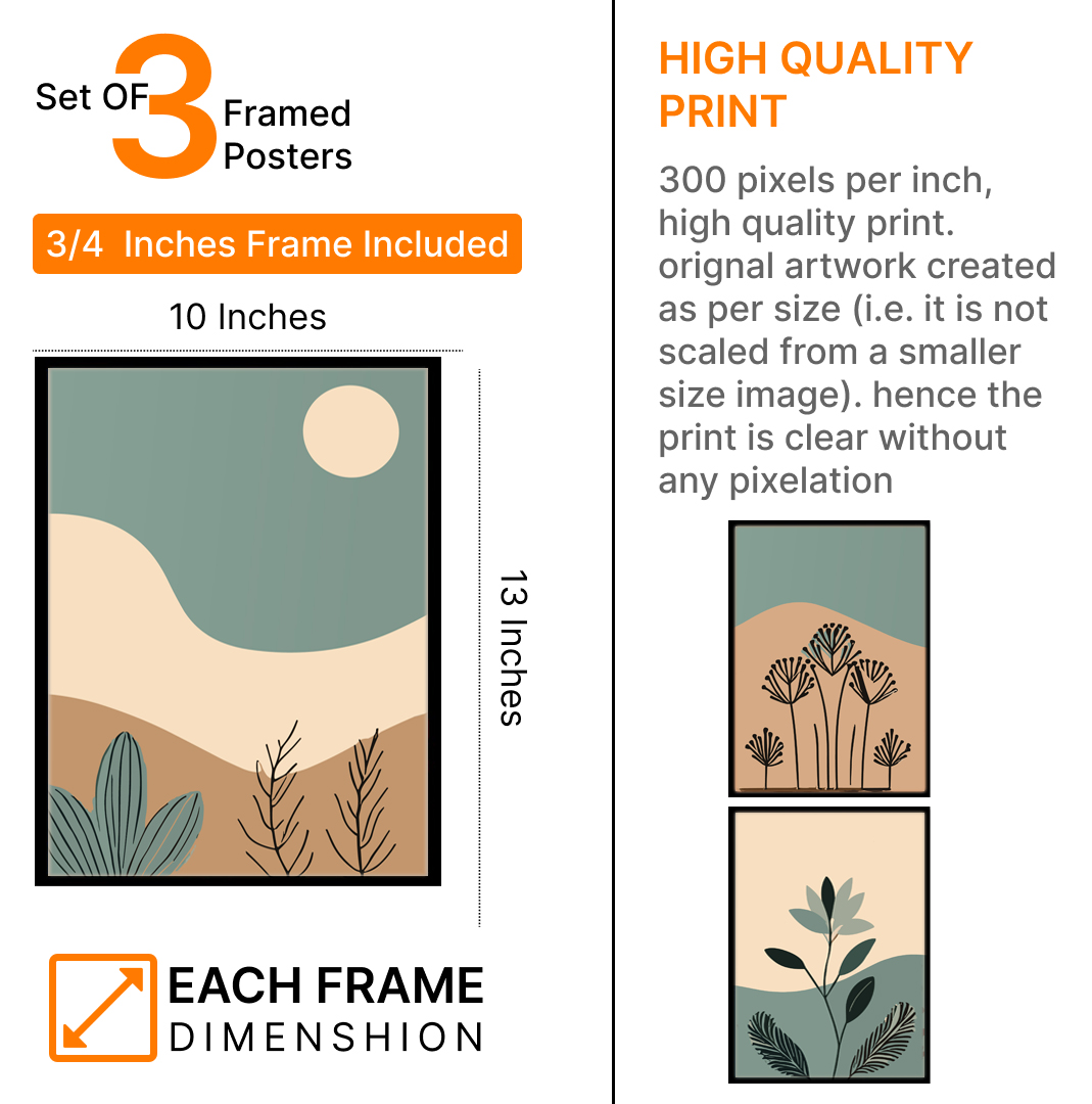 Handcrafted Floral Boho Art Photo Frame & Wall Décor