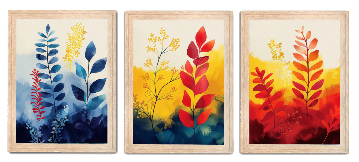 Abstract Floral Art Painting Frame & Wall Décor