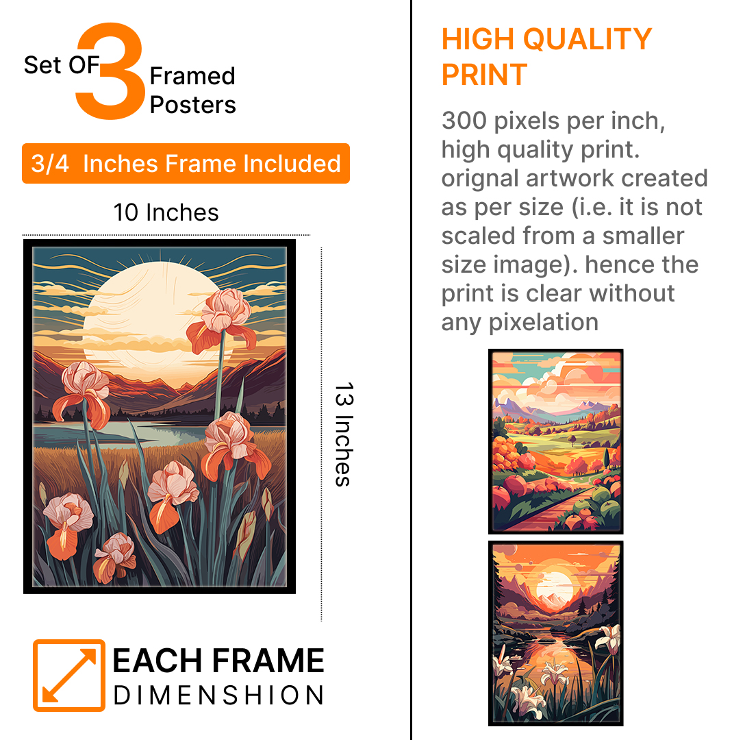 Nature-Inspired Mountain Scene Art Frame & Wall Painting
