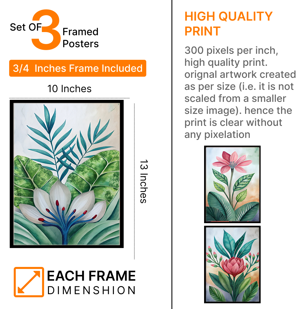 Exquisite Nature’s Beauty in Floral Frames – Wall Décor & Art