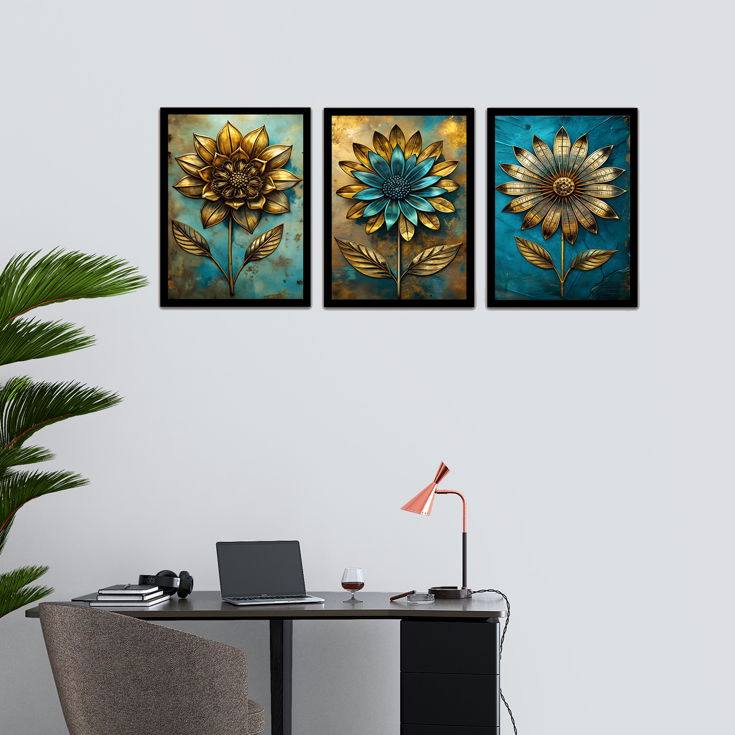 Stunning Abstract Flower Art Frames & Wall Décor