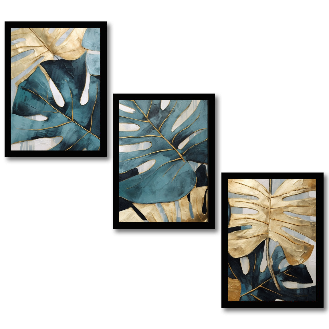 Nature-Inspired Modern Abstract Leaf Photo Frame