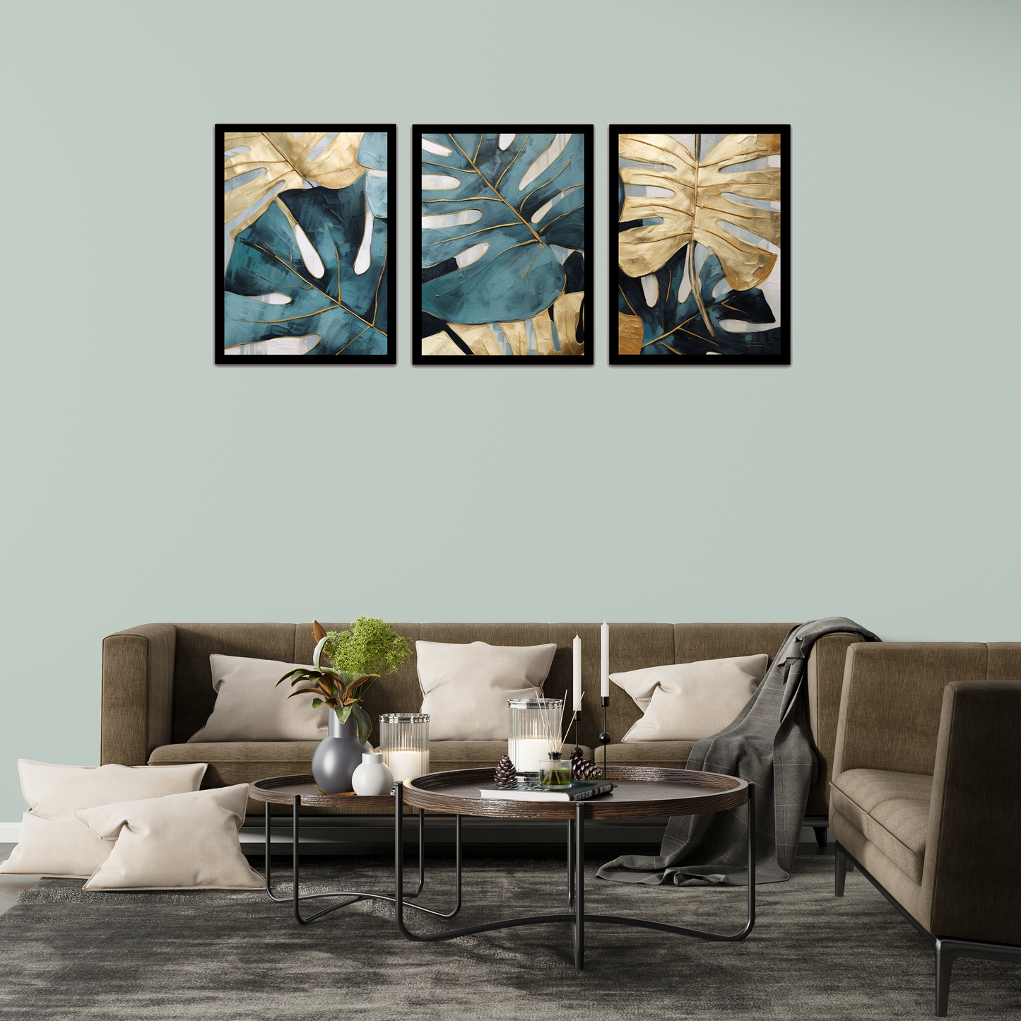 Nature-Inspired Modern Abstract Leaf Photo Frame