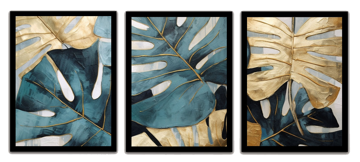 Nature-Inspired Modern Abstract Leaf Photo Frame