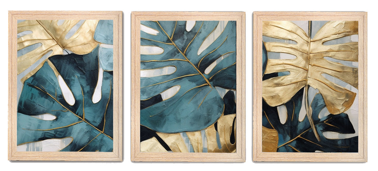 Nature-Inspired Modern Abstract Leaf Photo Frame