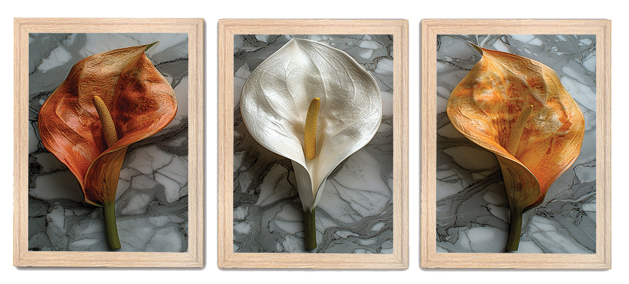 Delicate Lily Floral Painting Frames & Decorative Wall Art