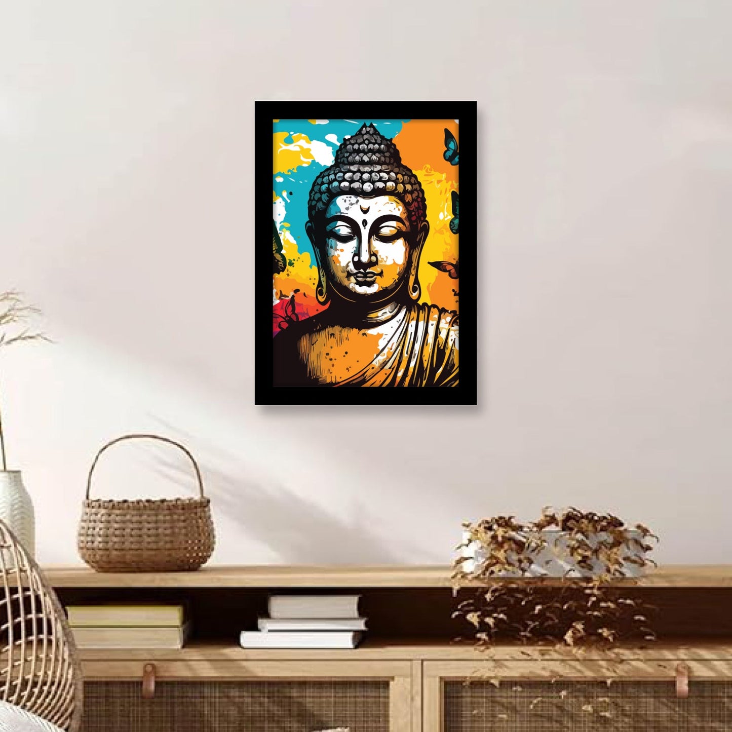 Buddha’s Peaceful Face: Framed Art & Wall Painting