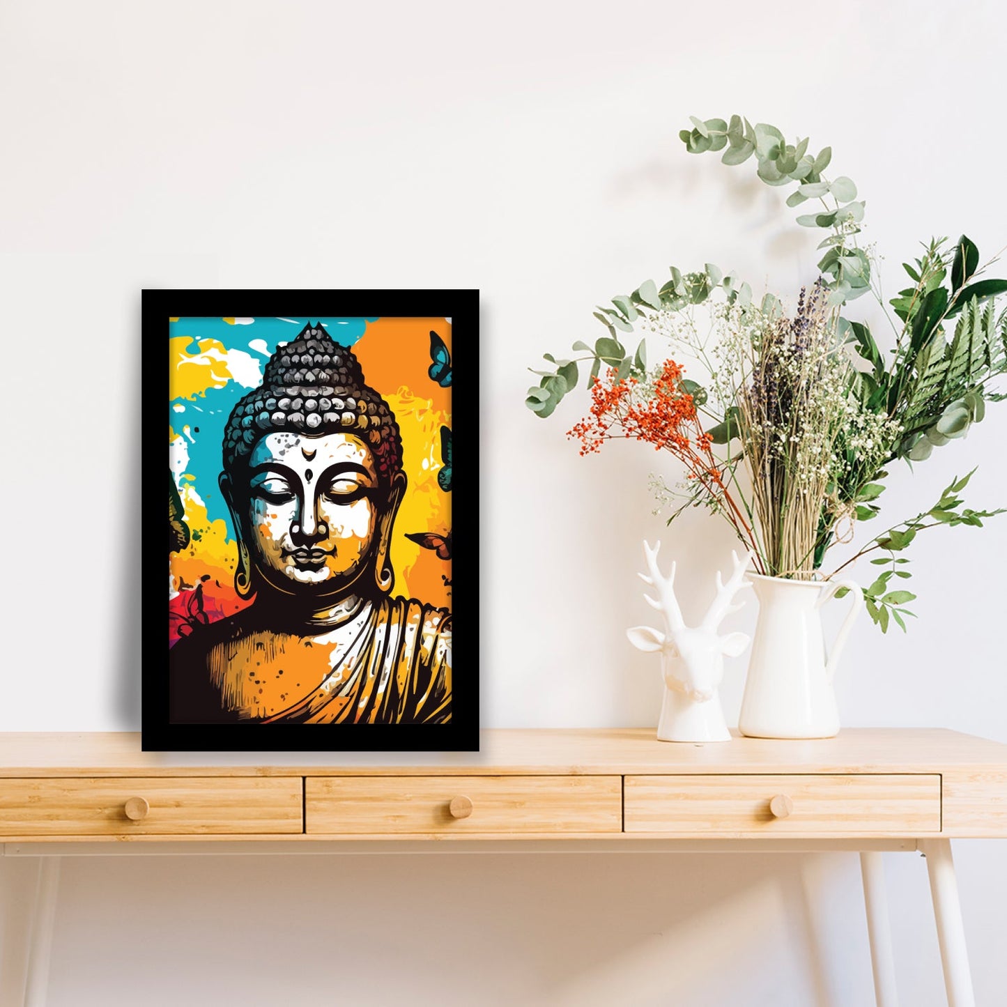 Buddha’s Peaceful Face: Framed Art & Wall Painting