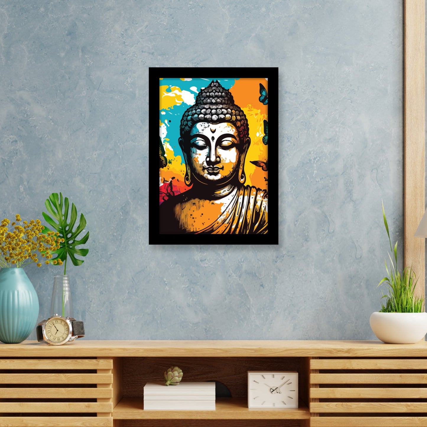 Buddha’s Peaceful Face: Framed Art & Wall Painting
