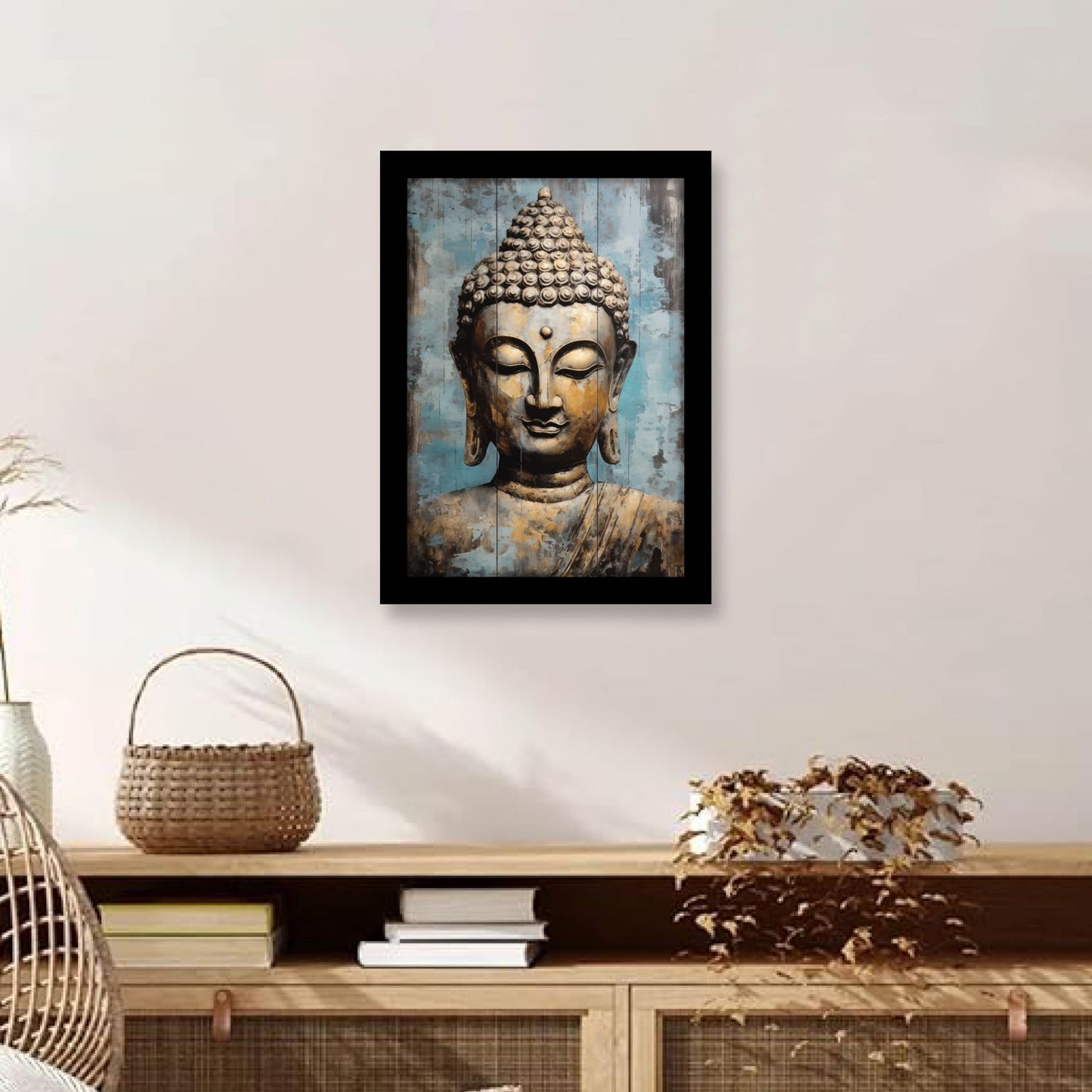 Lord Buddha: Serene Face Framed Art