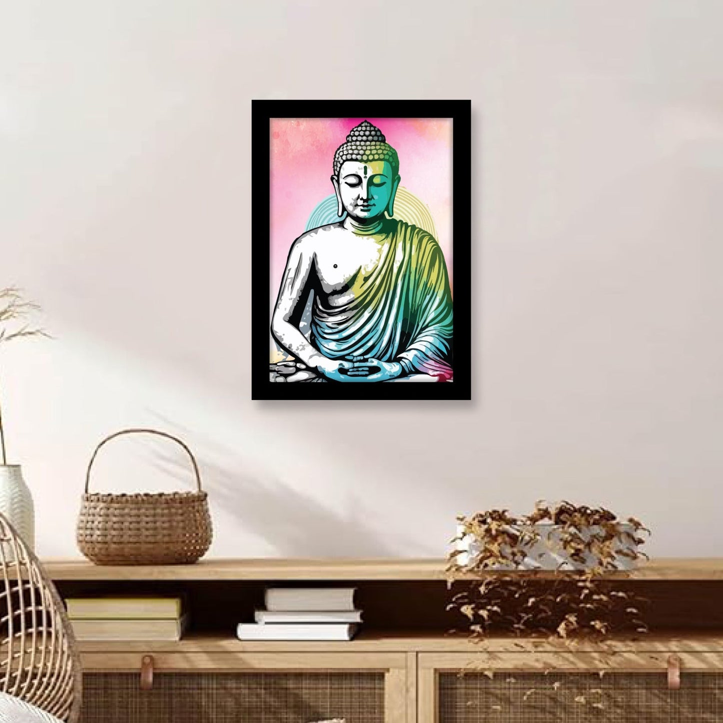 Lord Buddha: Meditative & Peaceful Face in Frame