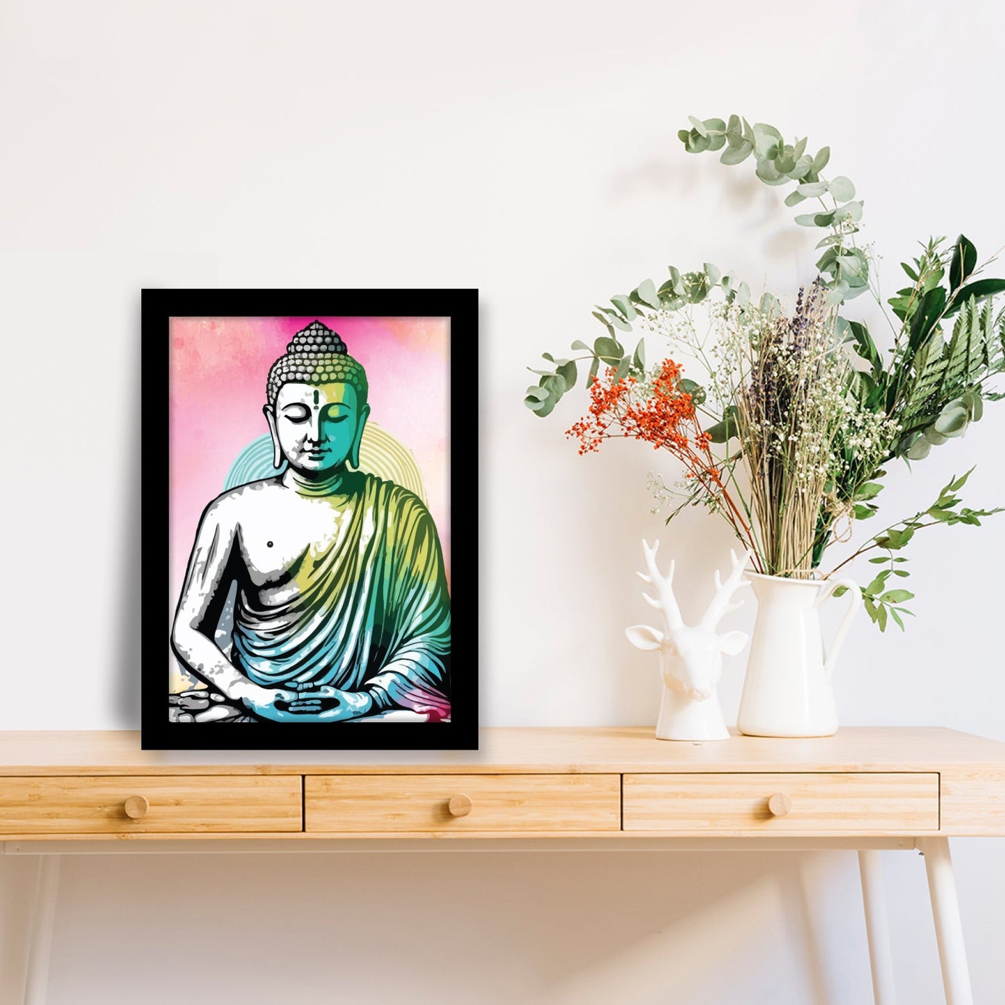 Lord Buddha: Meditative & Peaceful Face in Frame