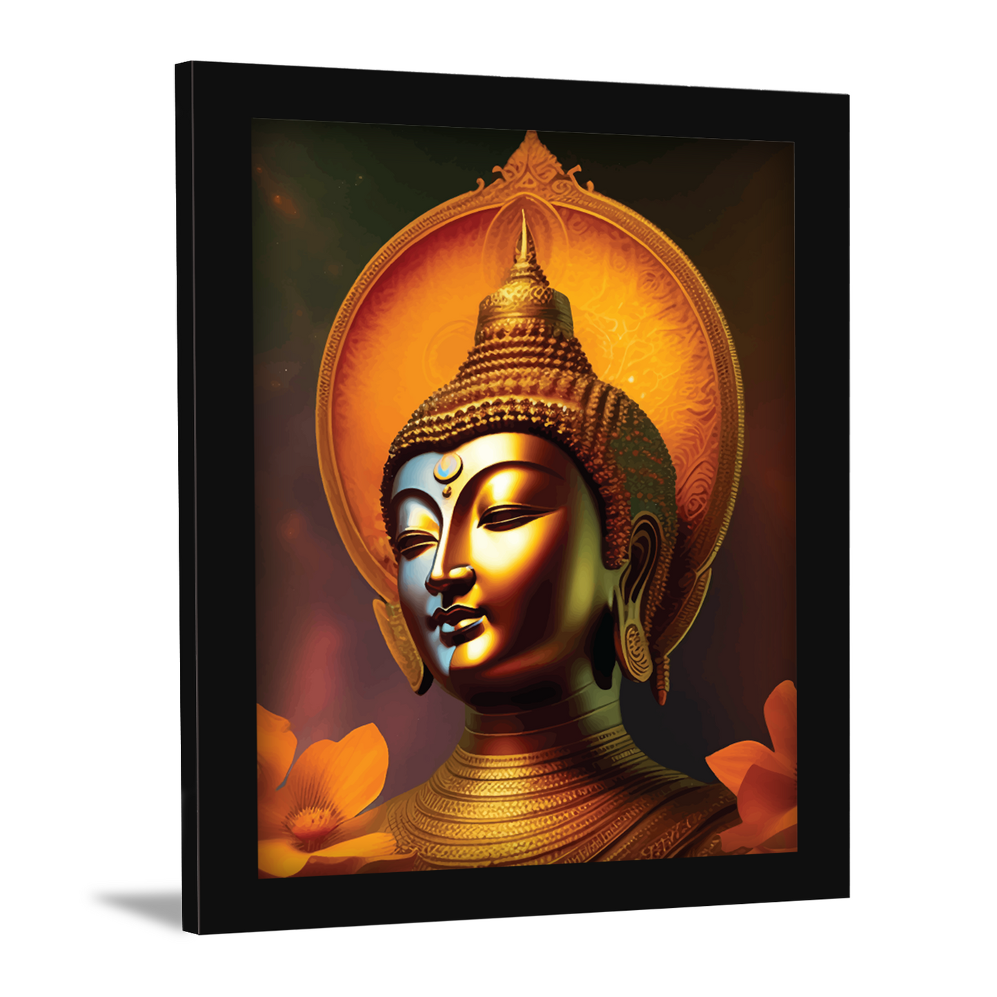 Calming Buddha Photo Frame & Elegant Wall Art