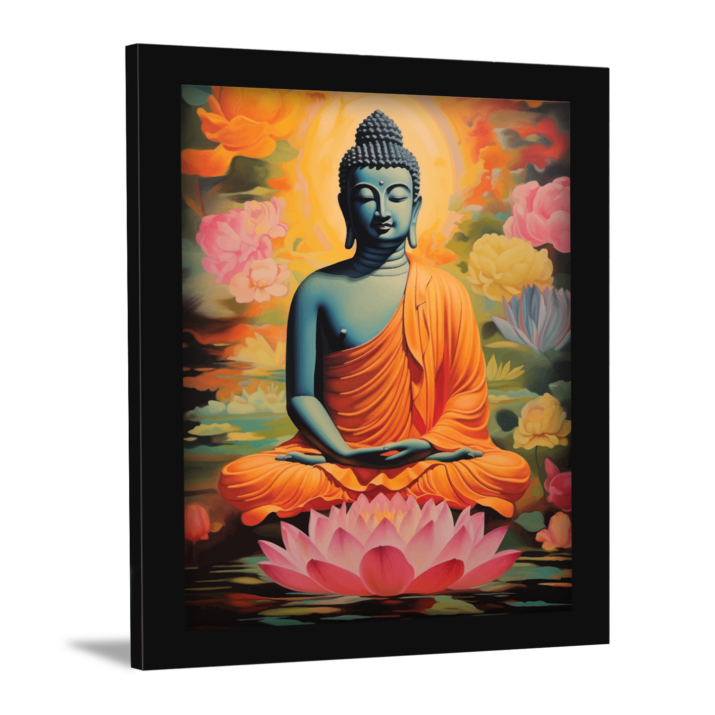 Meditative Buddha Photo Frame & Wall Art