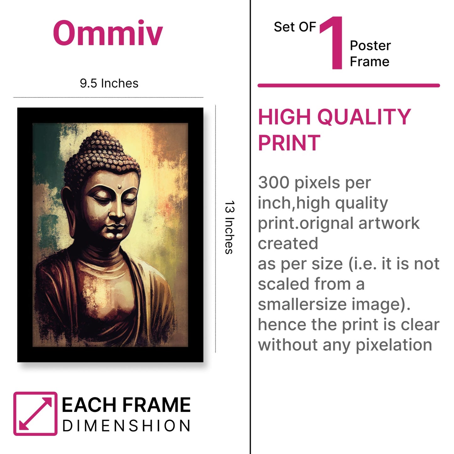 Peaceful Lord Buddha Framed Wall Art & Photo