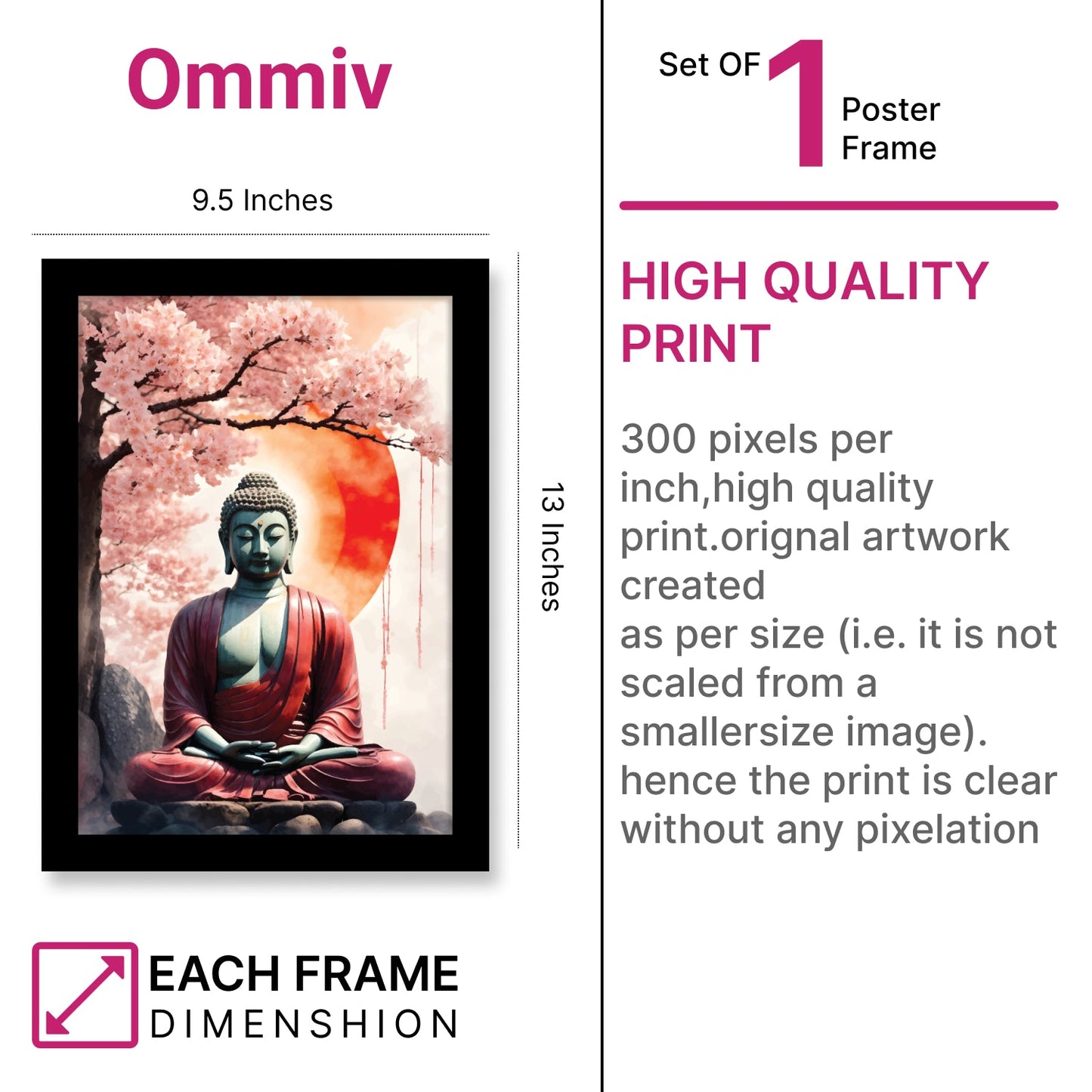 Buddha’s Meditation: Inner Peace Framed Photo & Wall Art