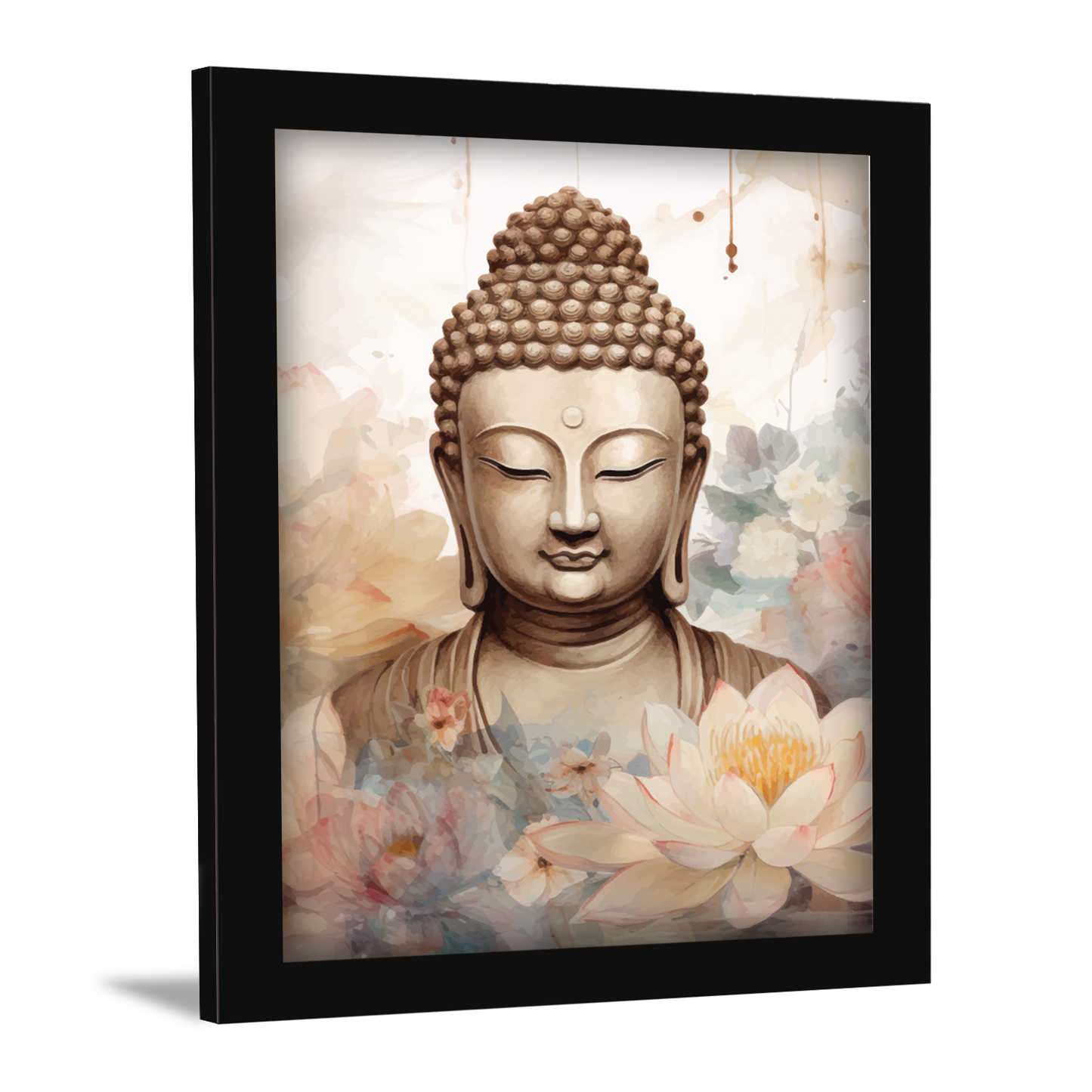 Serenity of Lord Buddha: Face Frame & Wall Art