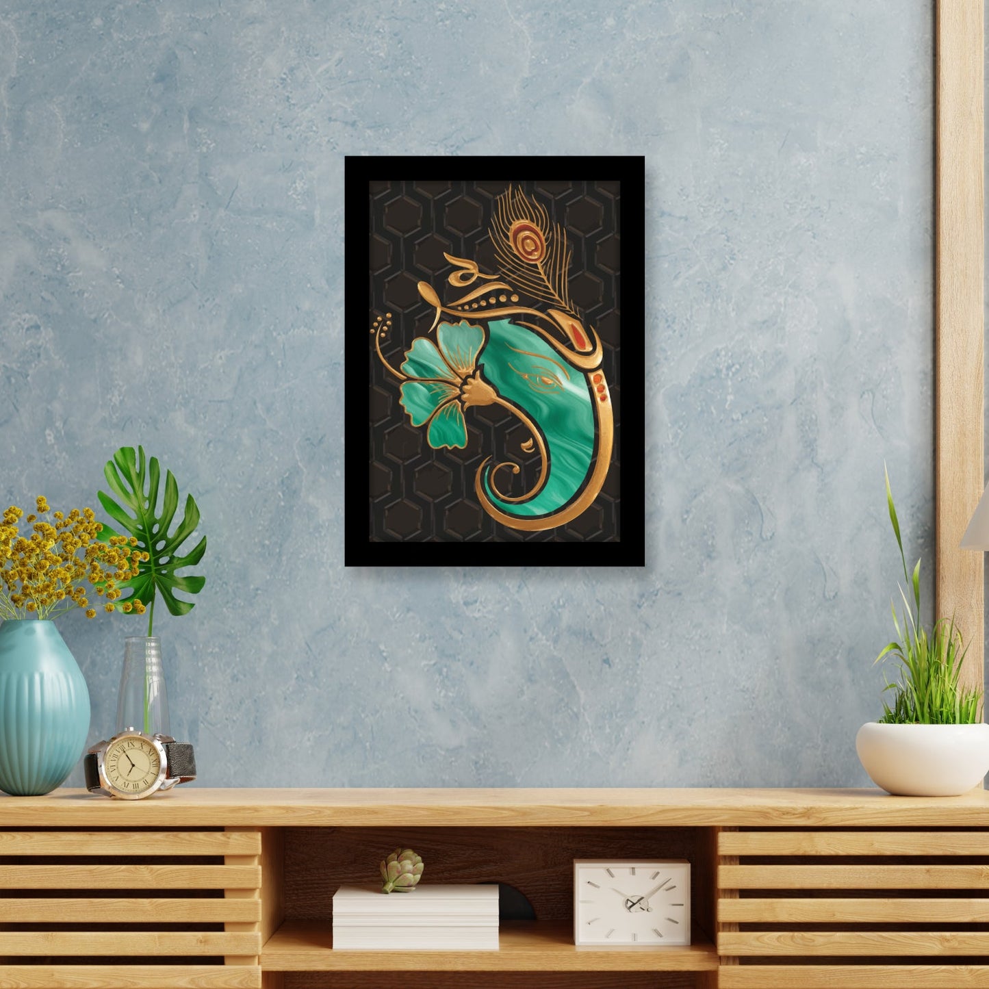 Ganesha spiritual Art Frame for wall decor
