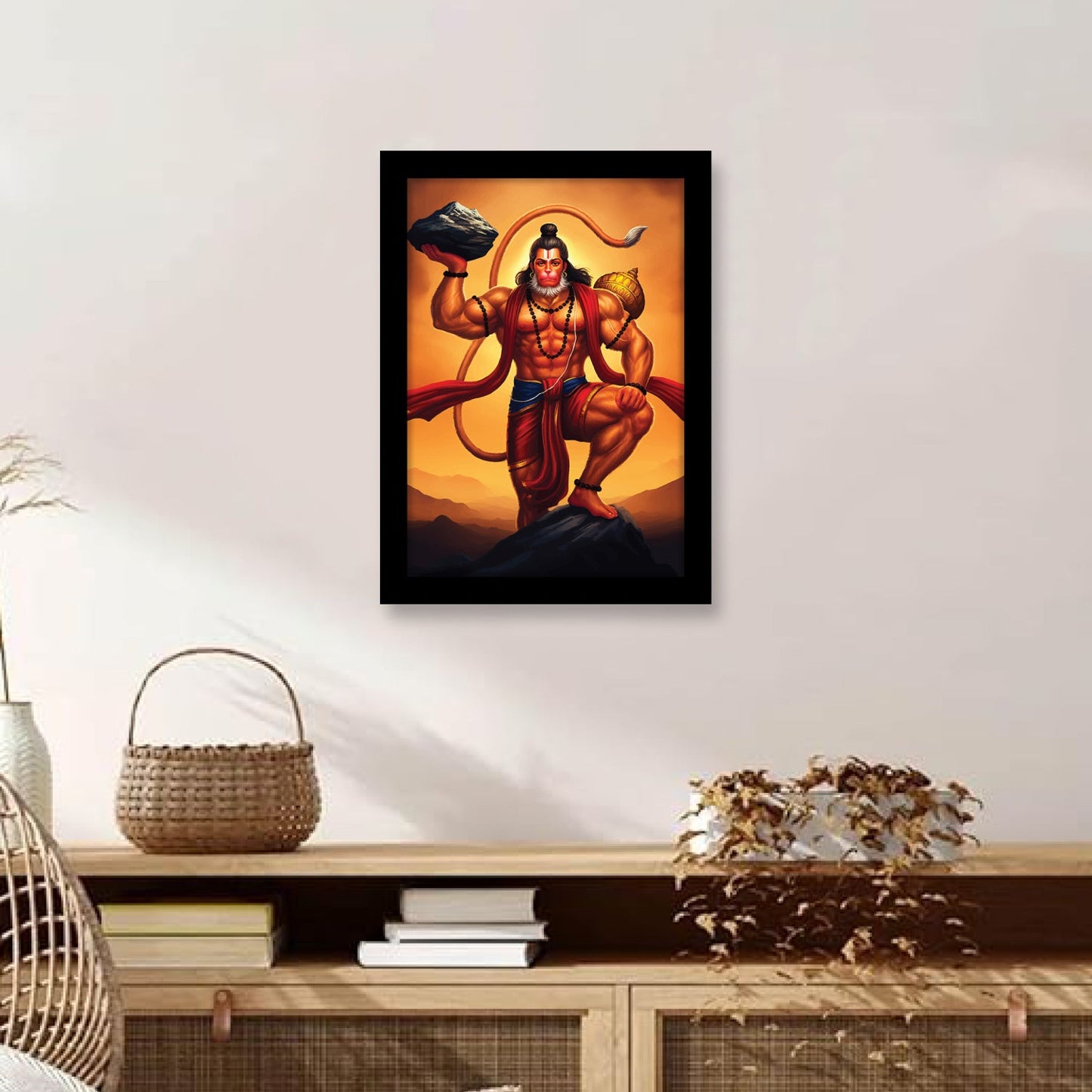 Bajrangbali: The Mighty Lord Hanuman Photo Frame & Wall Art