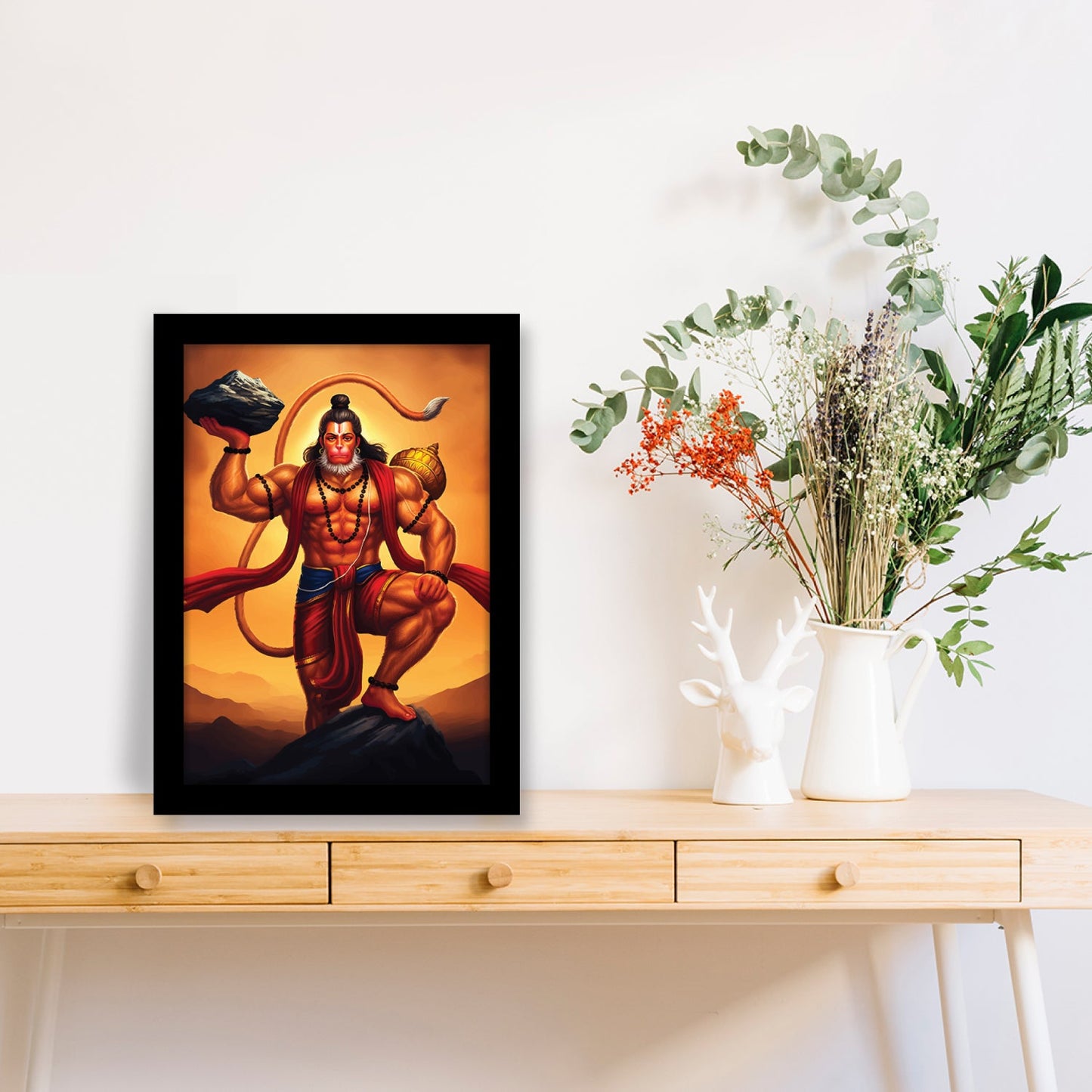 Bajrangbali: The Mighty Lord Hanuman Photo Frame & Wall Art
