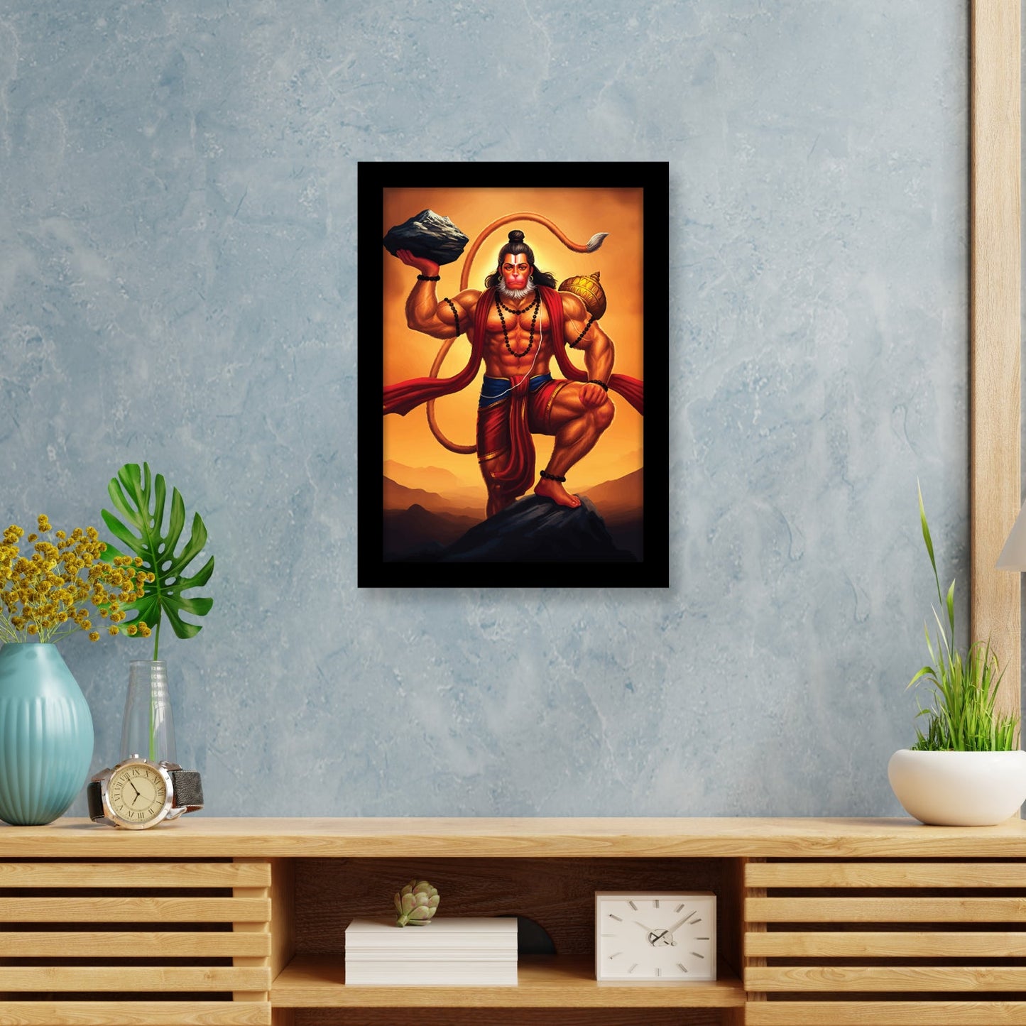 Bajrangbali: The Mighty Lord Hanuman Photo Frame & Wall Art