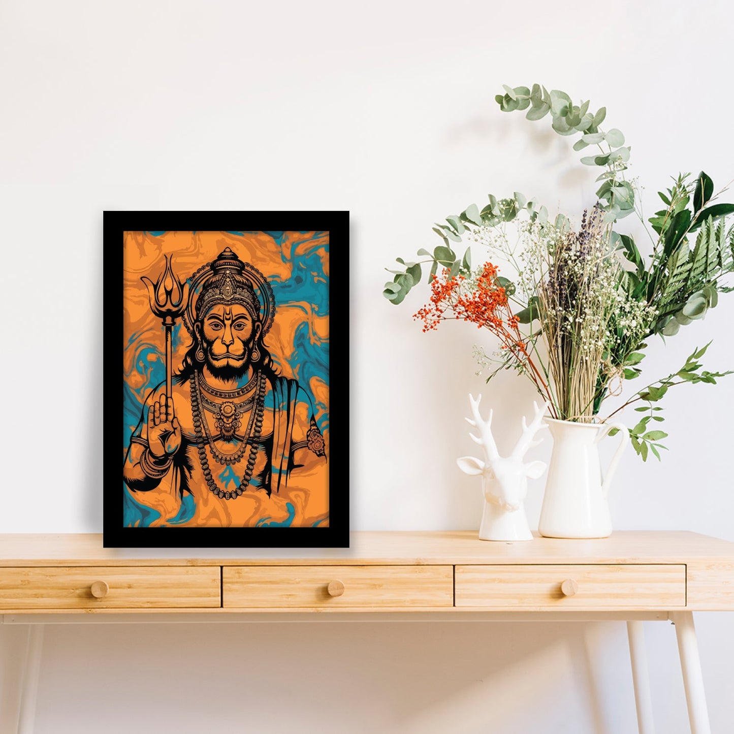 Lord Hanuman’s Blessing: Sacred Photo Frame
