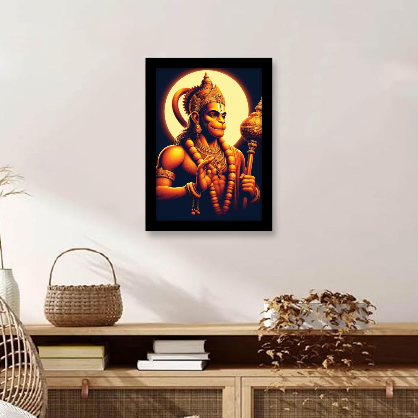 Hanuman Ji’s Divine Blessing Photo Frame & Wall Art