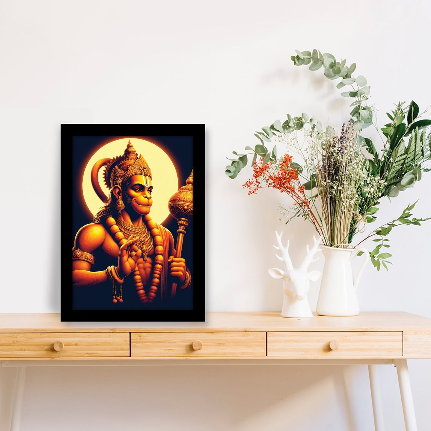 Hanuman Ji’s Divine Blessing Photo Frame & Wall Art