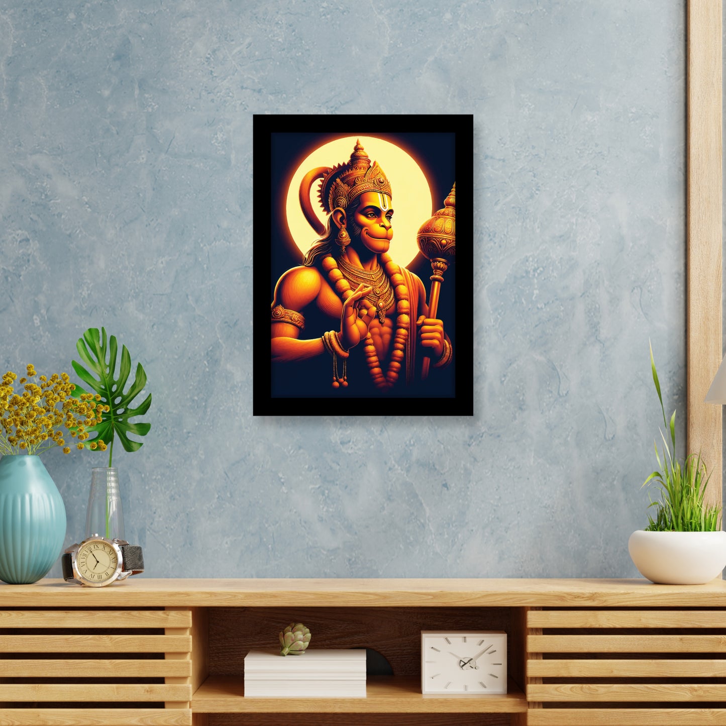 Hanuman Ji’s Divine Blessing Photo Frame & Wall Art