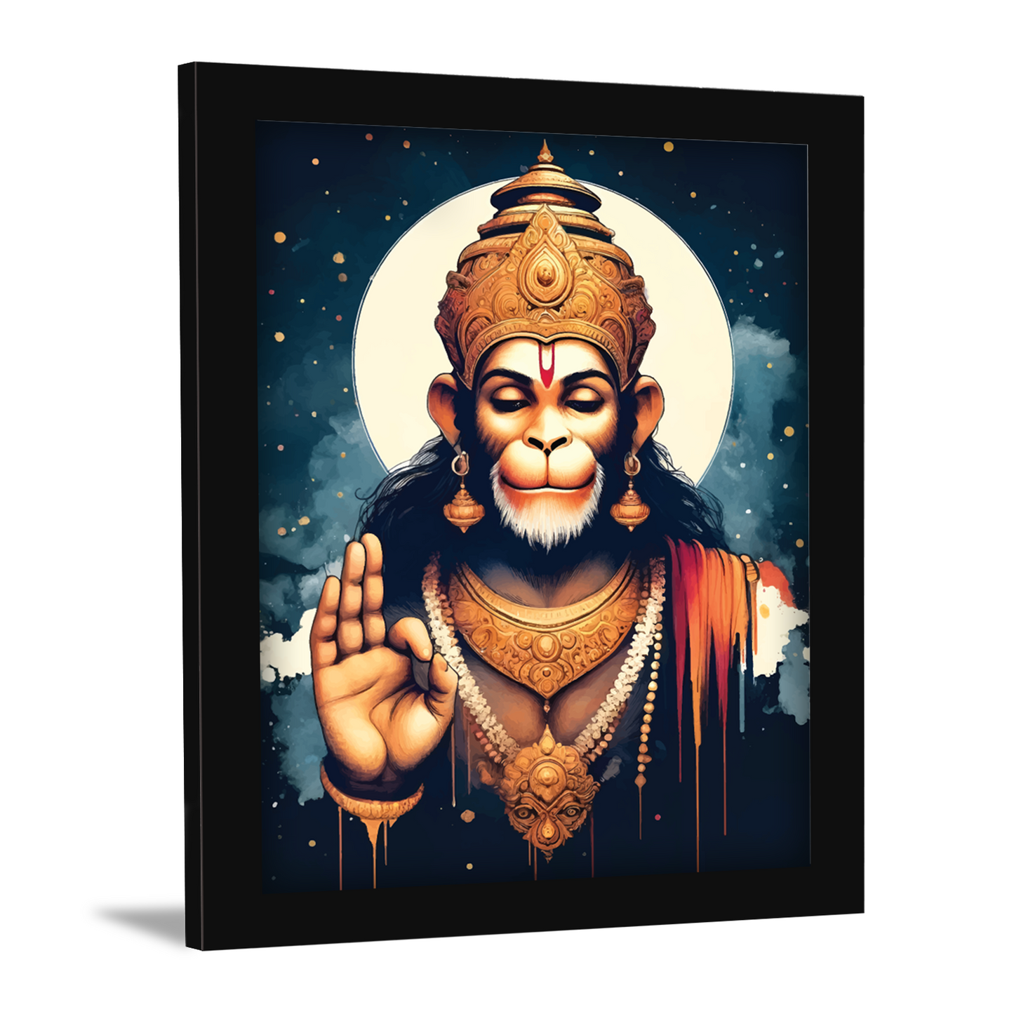 The Mighty Hanuman’s Divine Blessing Photo Frame
