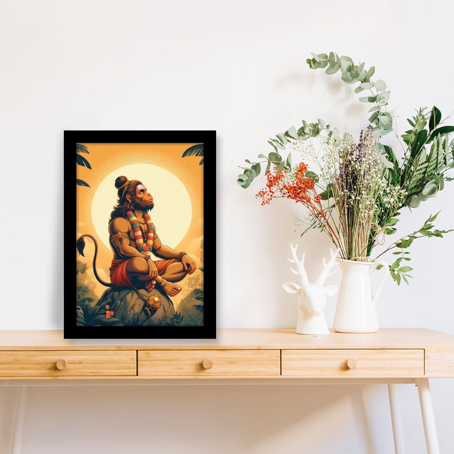 Hanuman: The Divine Power of Innocence - Photo Frame & Wall Art