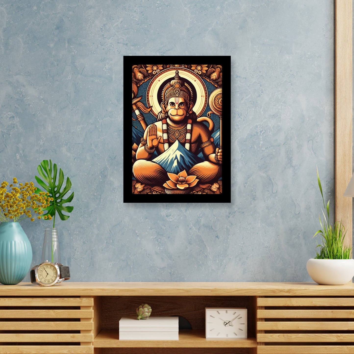 Spiritual Lord Hanuman Frame & Wall Art