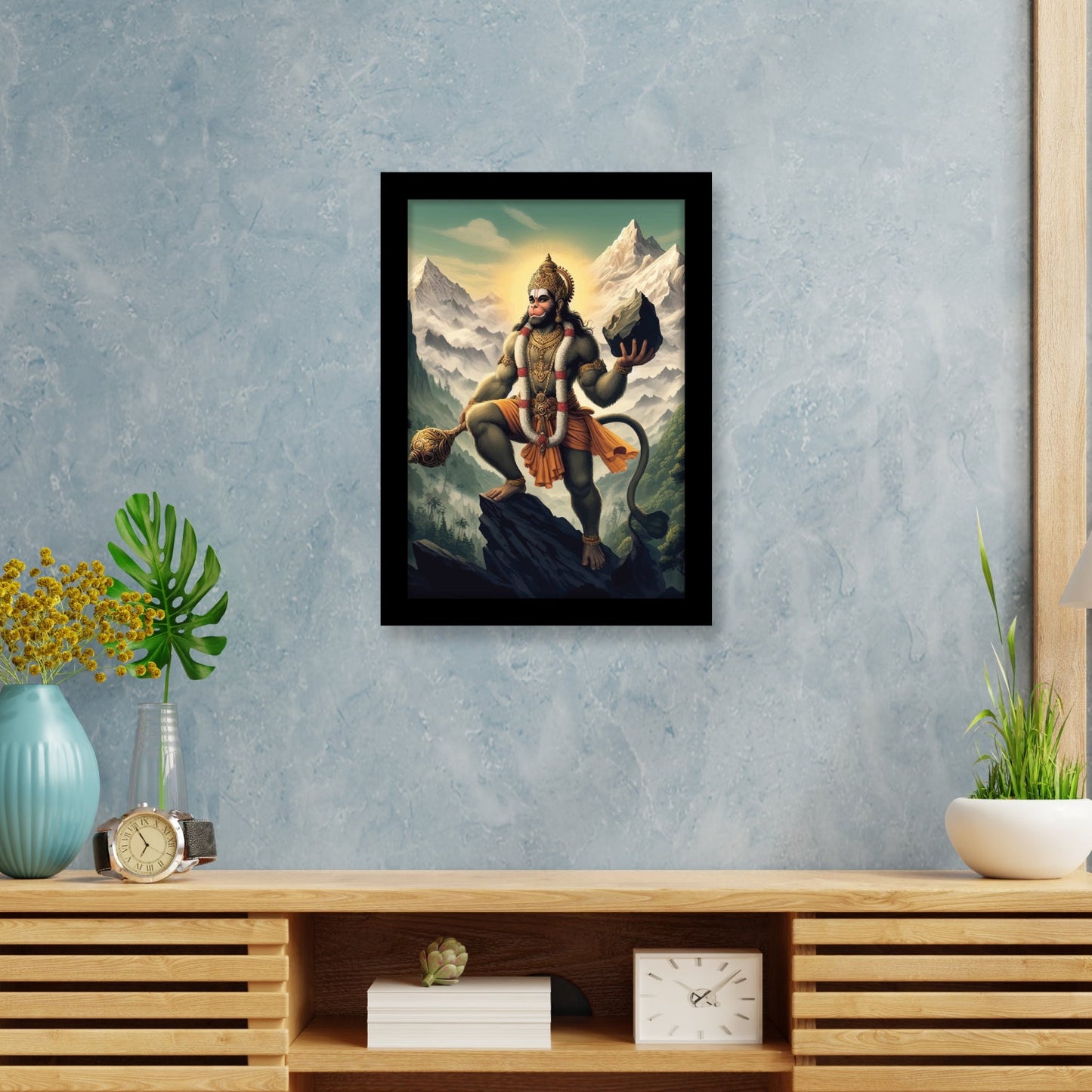 Hanuman Ji with Sanjeevani Hills Photo Frame