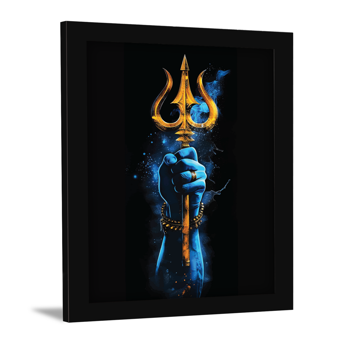 Sacred Trishul of Shiv Shakti Wall Art & Photo Frame