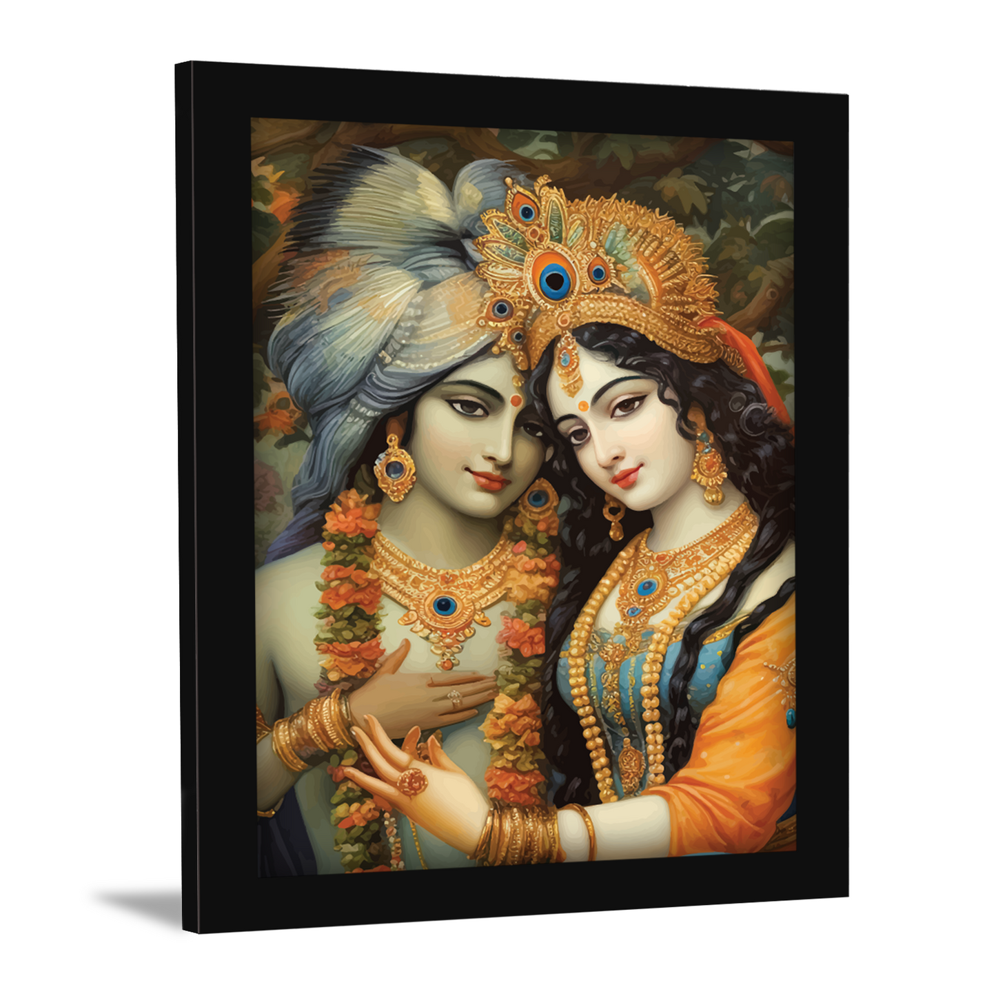 Radha Krishna Divine Love Photo Frame & Wall Decor