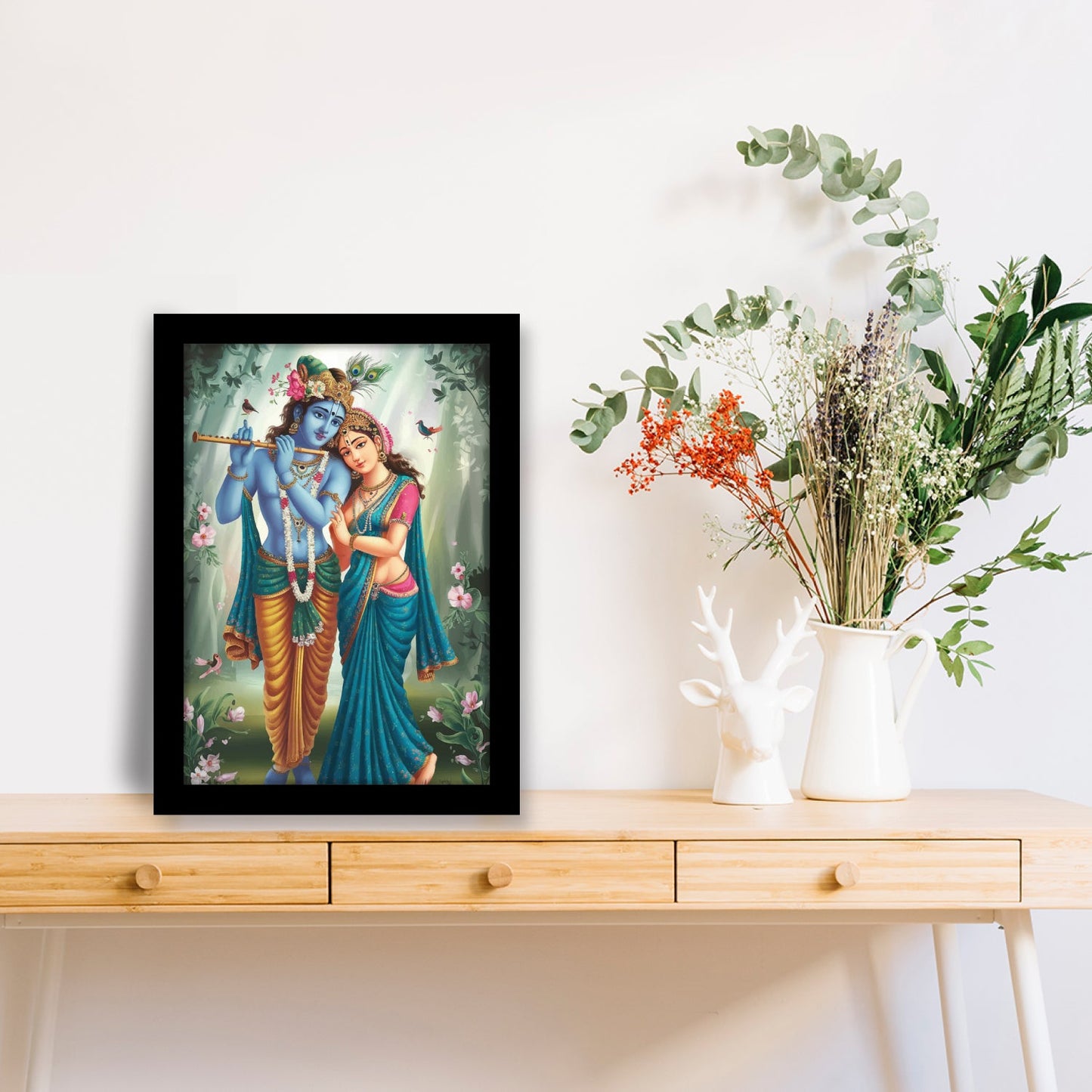 Eternal Love of Radha Krishna Framed & Wall Art