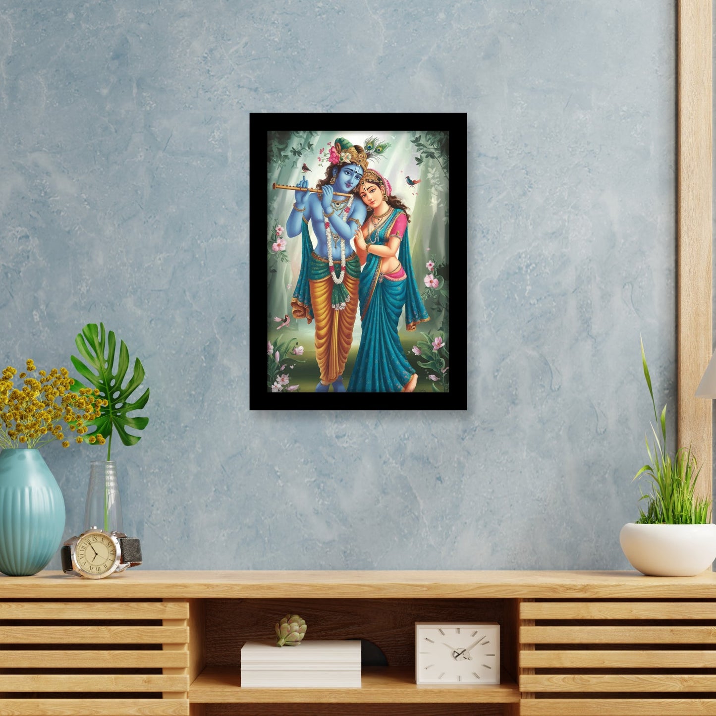 Eternal Love of Radha Krishna Framed & Wall Art