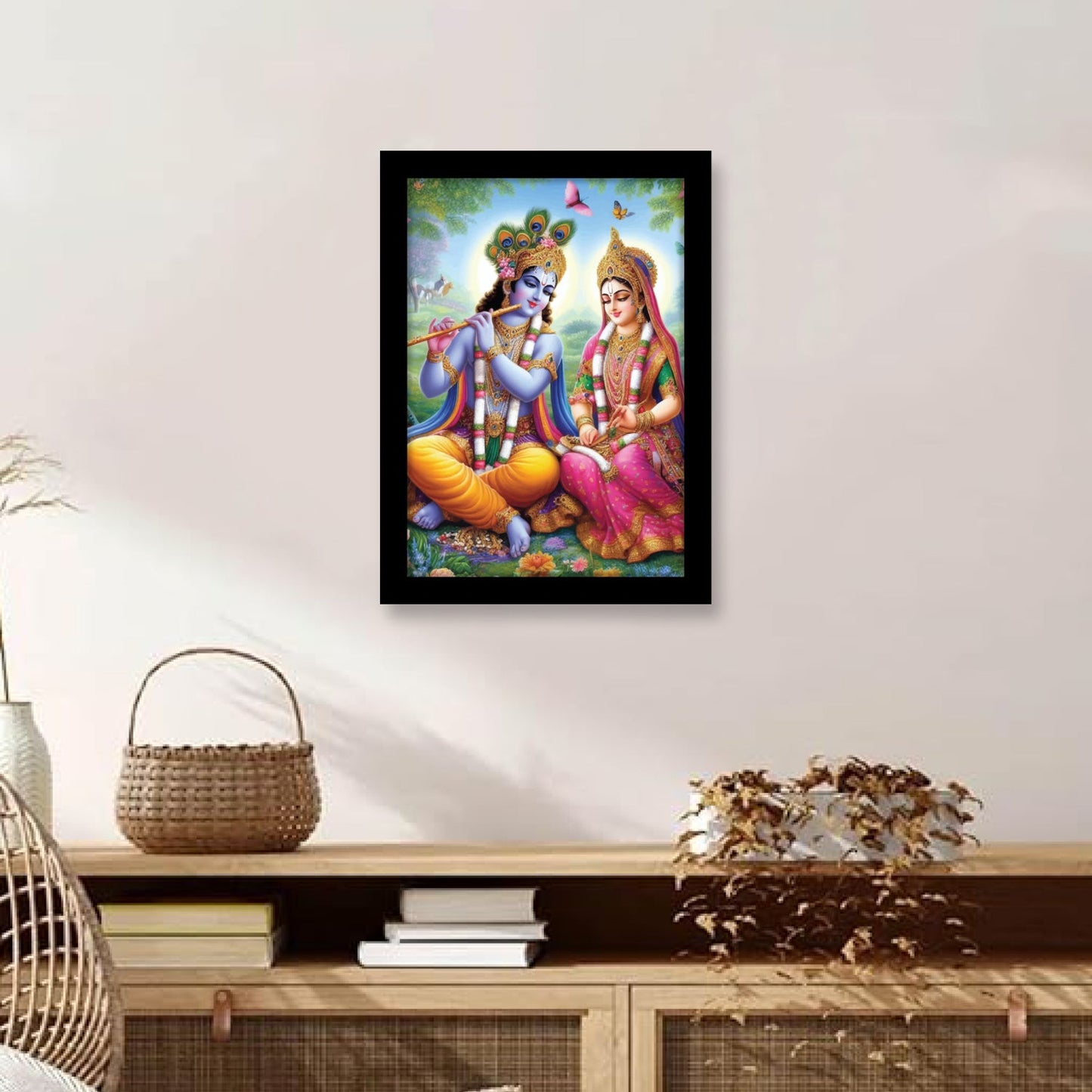 Sacred Love of Radha Krishna Photo Frame & Wall Art