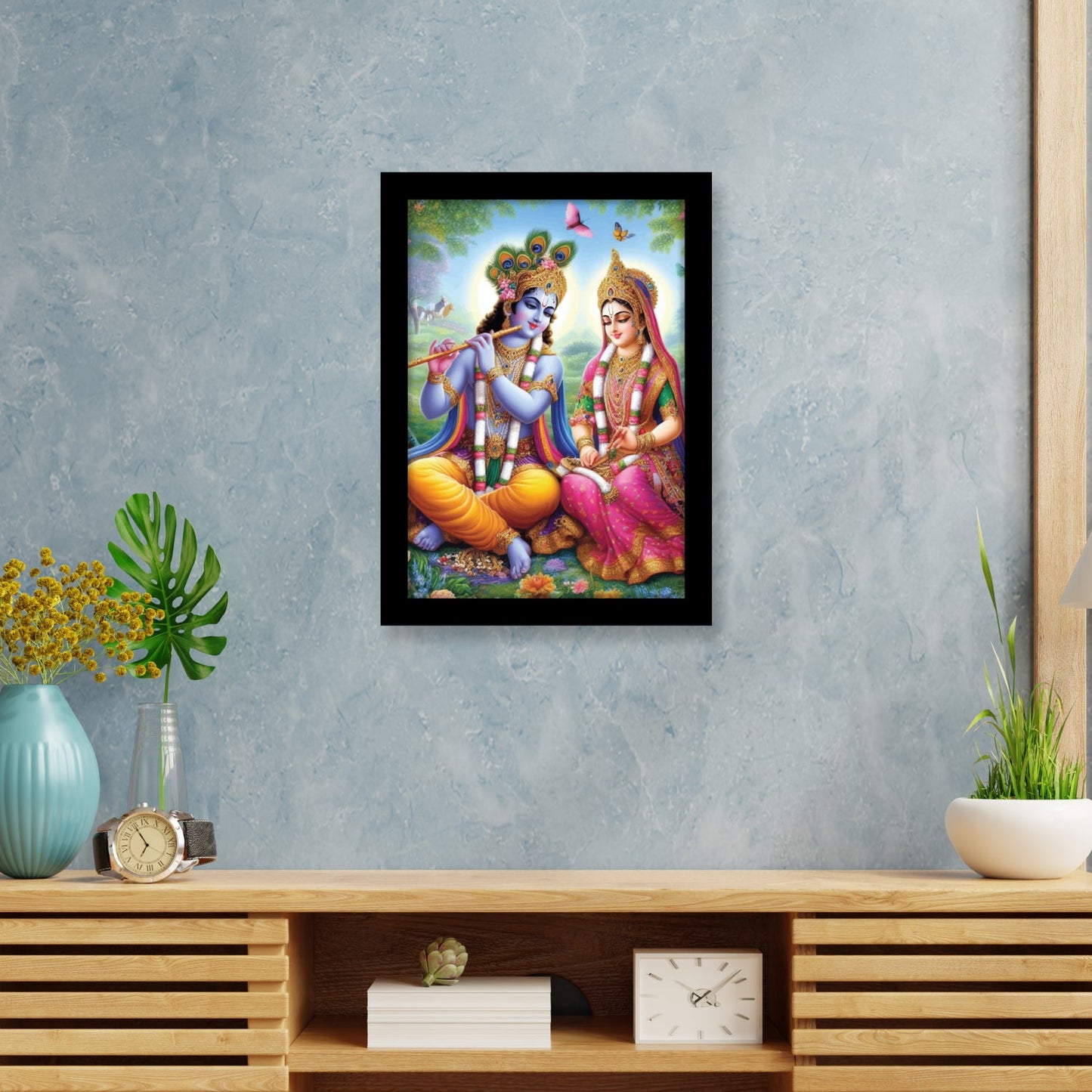 Sacred Love of Radha Krishna Photo Frame & Wall Art
