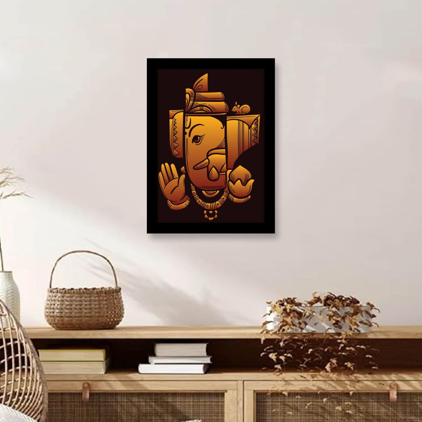 Lord Ganesha Spiritual Photo Frame & Wall Art