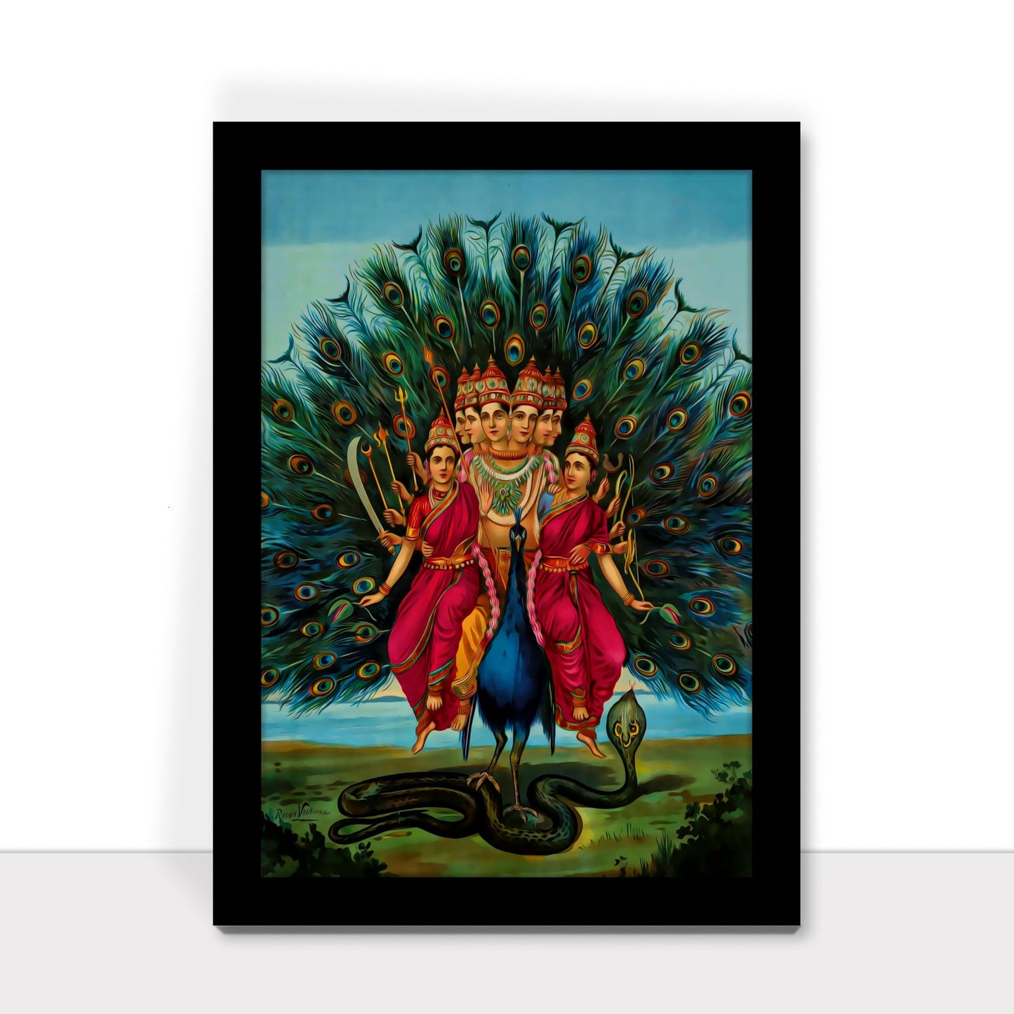 Lord Murugan: A Divine Creation by Raja Ravi Varma