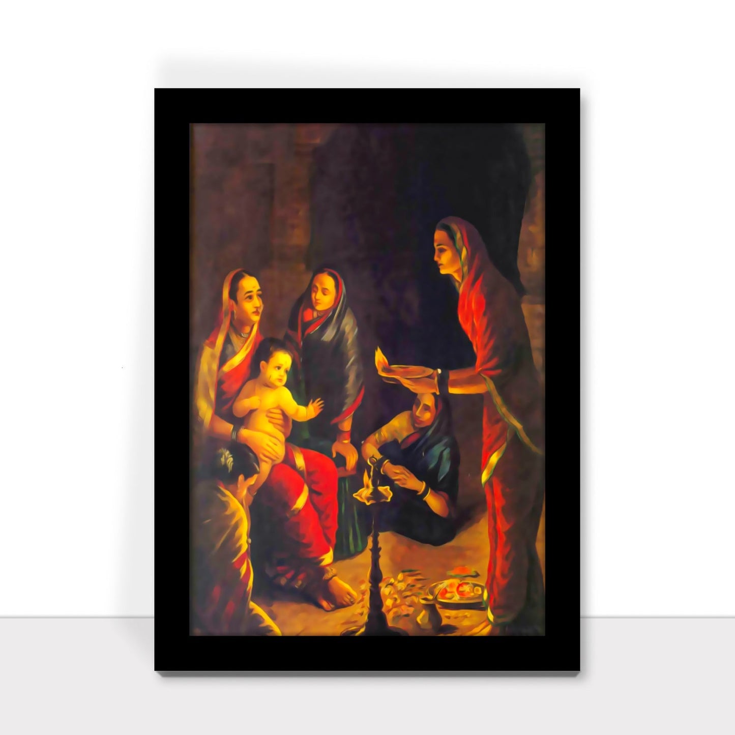 Krishna Drishta: A Framed Creation by Raja Ravi Varma