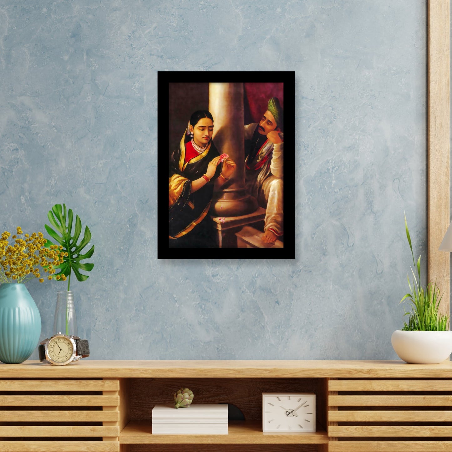 The Stolen Interview: A Classic Painting by Raja Ravi Varma