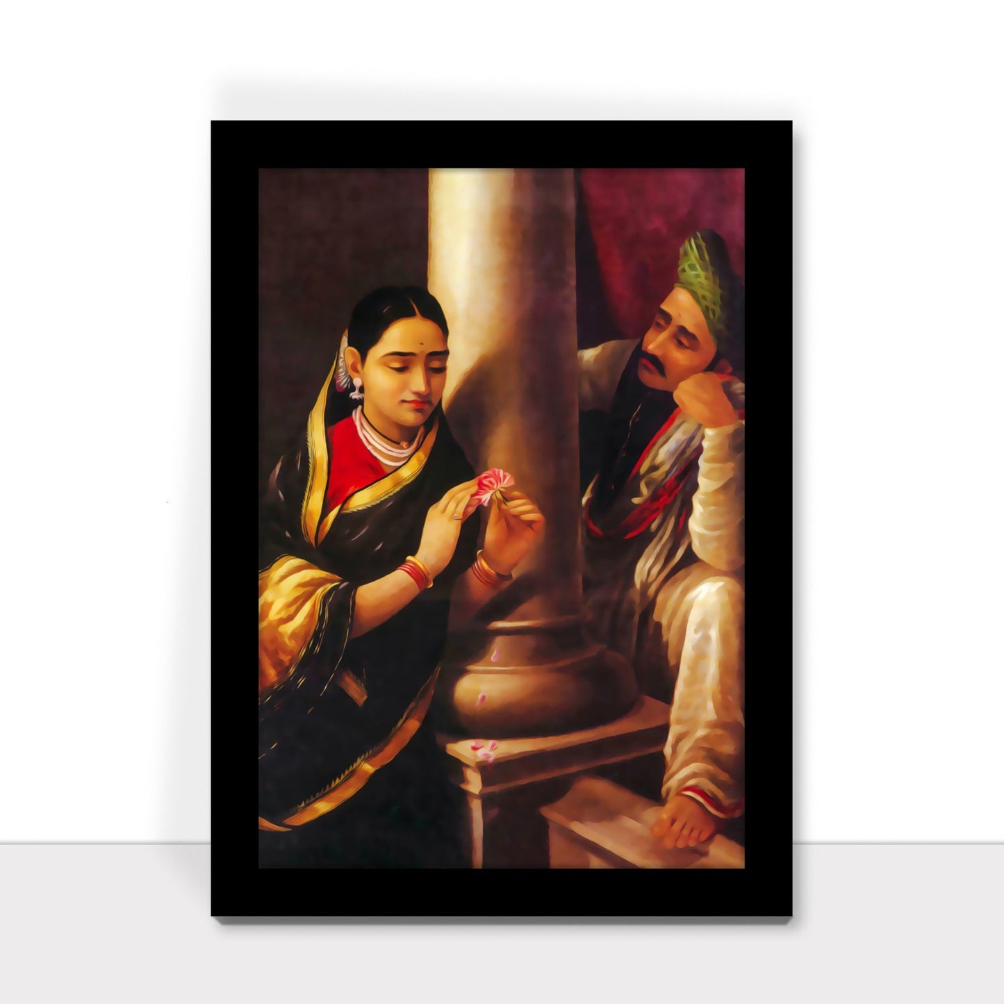 The Stolen Interview: A Classic Painting by Raja Ravi Varma