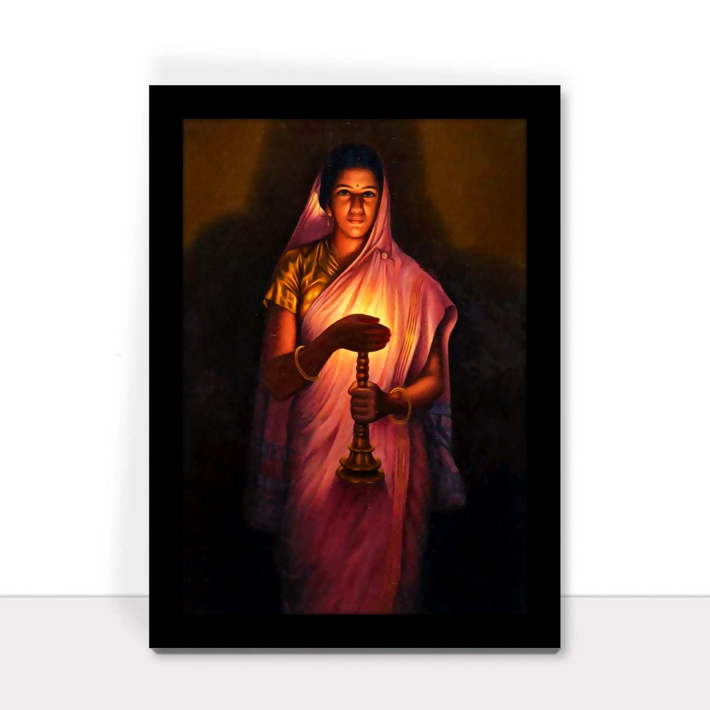 The Glow of Hope: A Radiant Artwork by Raja Ravi Varma
