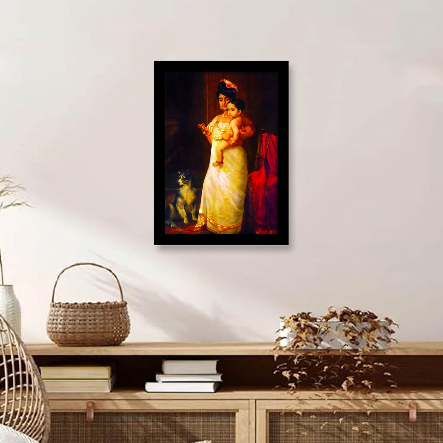There Comes Papa: A Family Moment Captured by Raja Ravi Varma